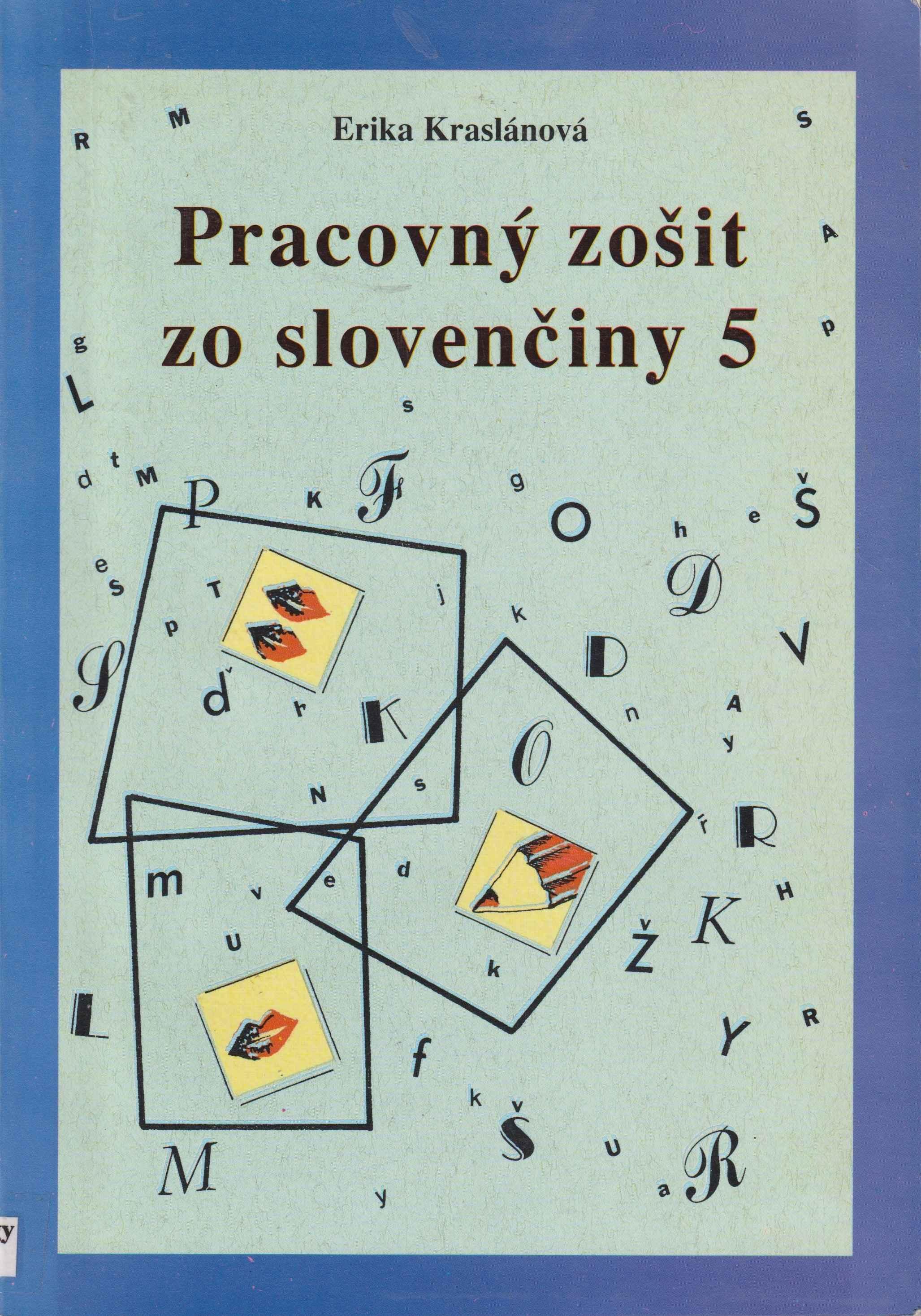 Pracovný zošit zo slovenčiny pre 5. ročník všeobecných škôl