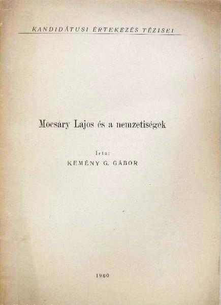 Mocsáry Lajos és a nemzetiségek