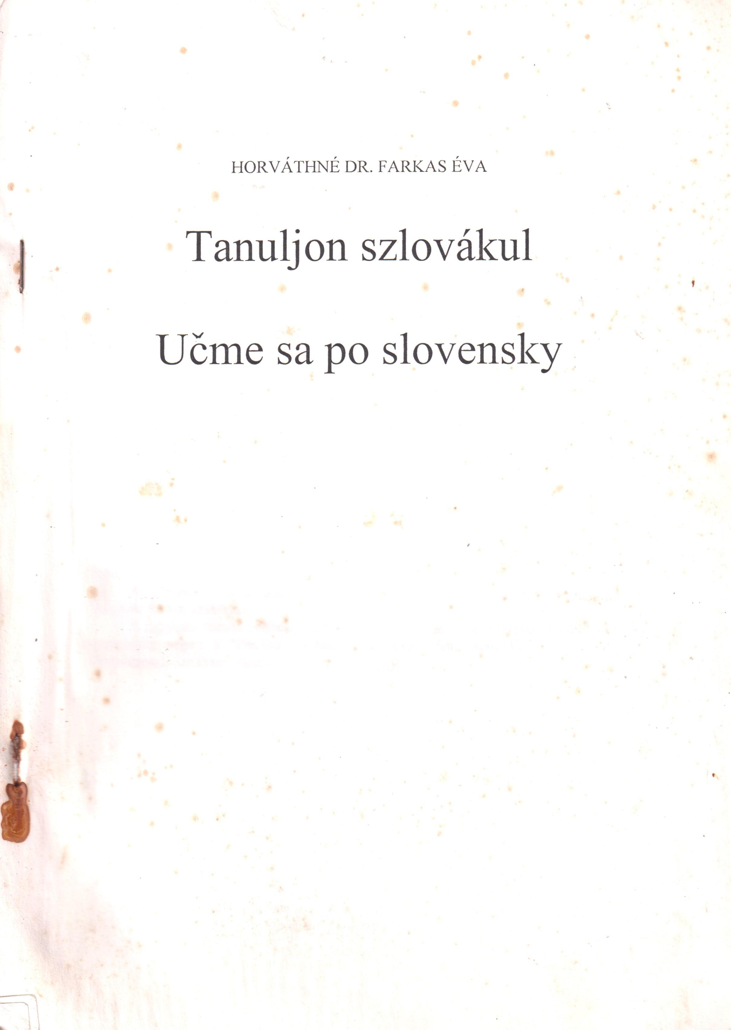 Tanuljon szlovákul