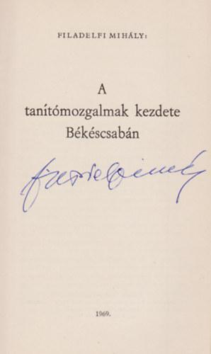 A tanító mozgalmak kezdete Békéscsabán