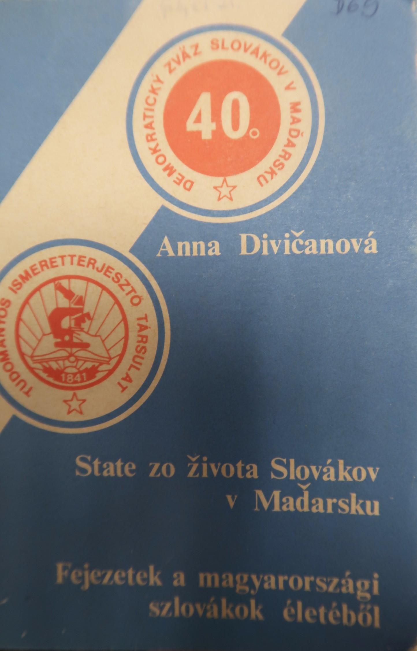 State zo života Slovákov v Maďarsku 