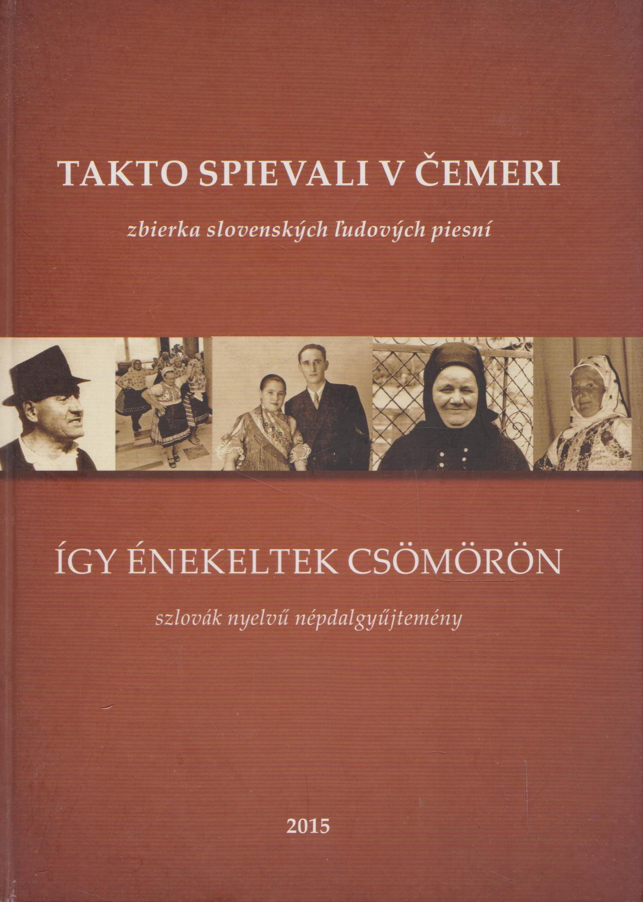 Takto spievali v Čemeri zbierka slovenských ľudových piesní