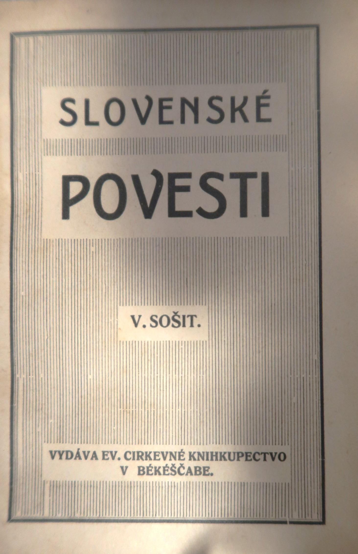 Slovenské povesti. V. sošit