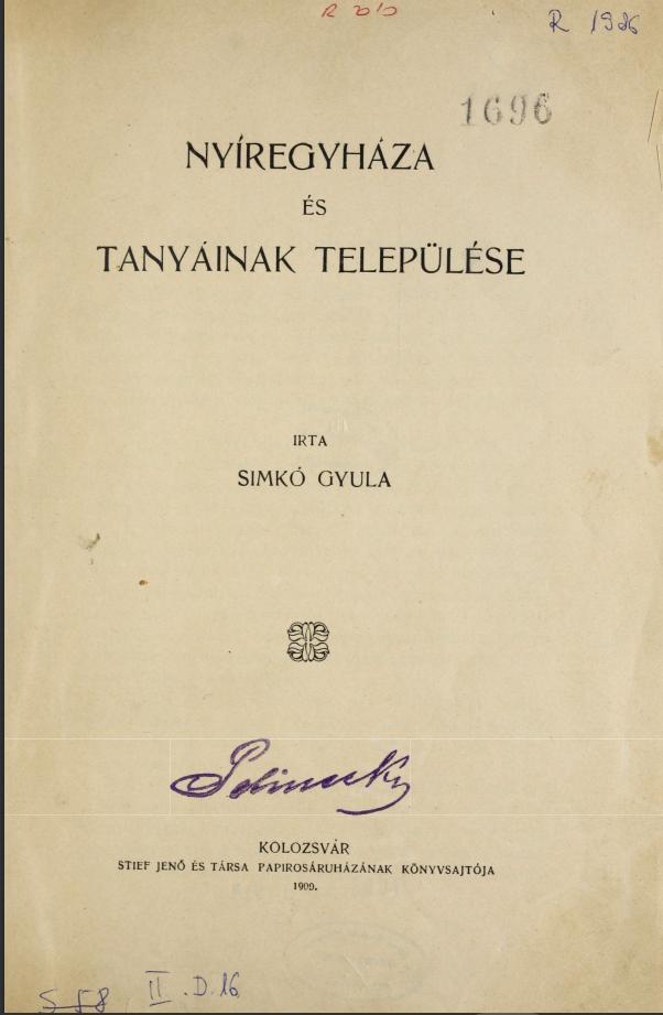 Nyíregyháza és tanyáinak települése
