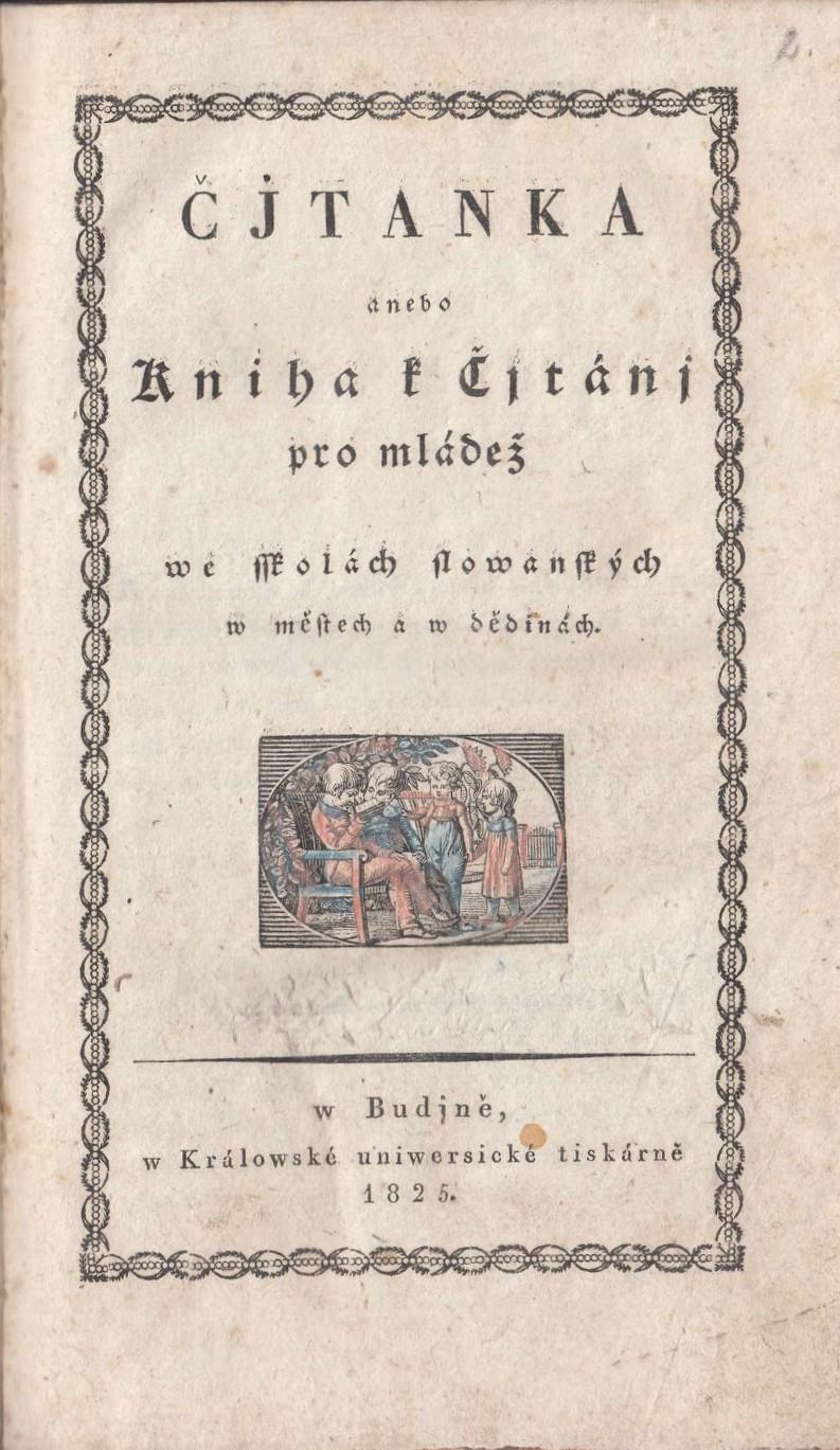 Čítanka anebo kniha k čítani pro mládež ve školách slovanských v městech a v dědinách