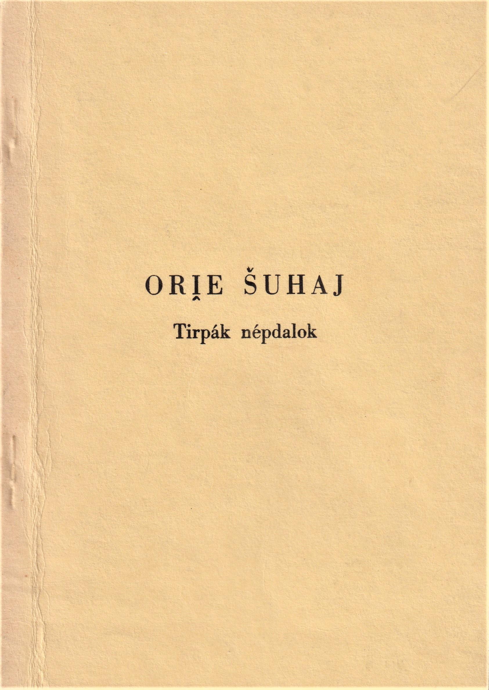 Orie šuhaj