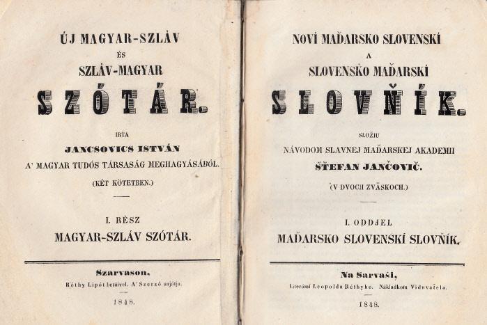 Új szláv-magyar és magyar-szláv szótár I -II.