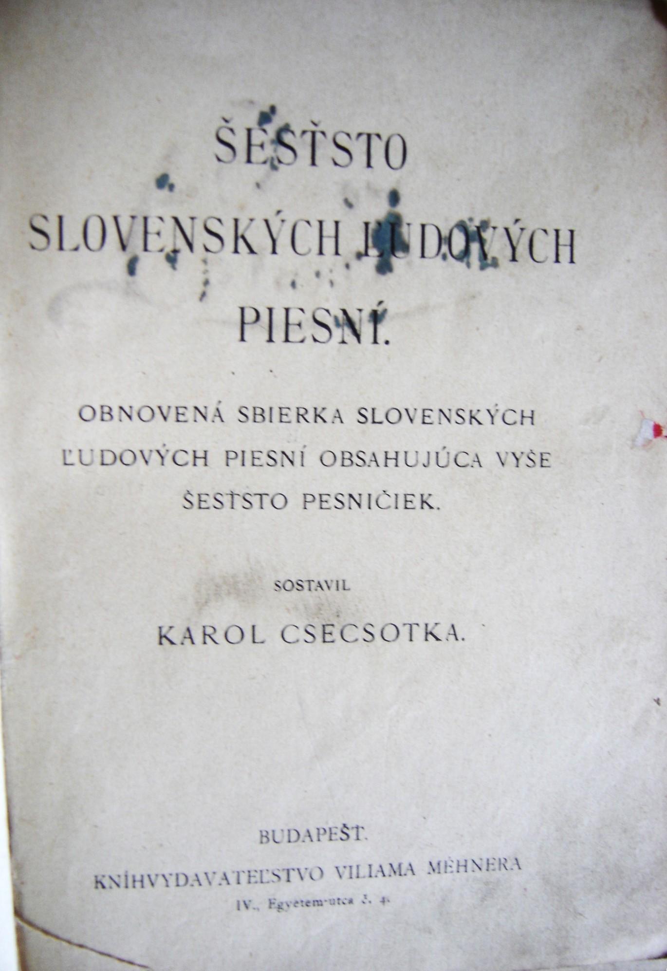 Šesťsto slovenských ľudových piesní