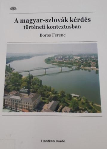 A magyar-szlovák kérdés történeti kontextusban 