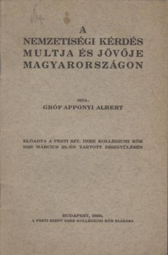 A nemzetiségi kérdés múltja és jövője Magyarországon 