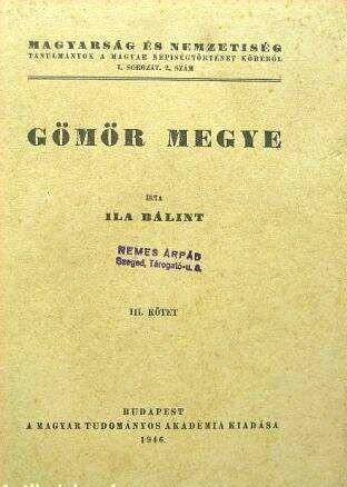 Gömör megye 3. kötet