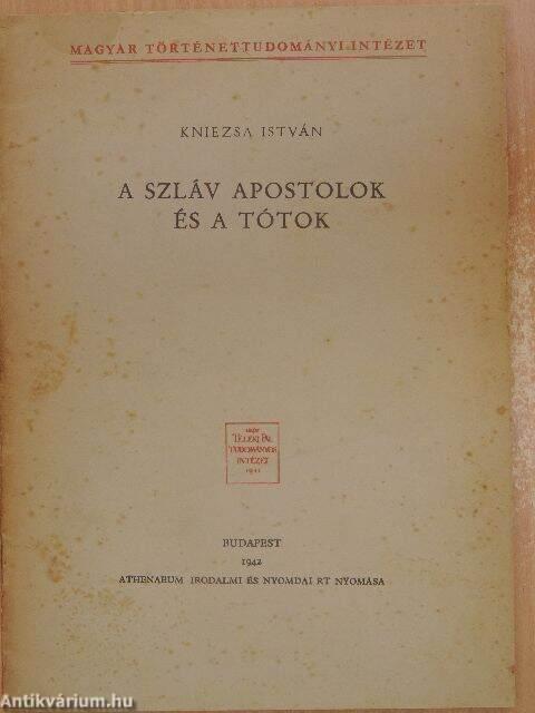 A szláv apostolok és a tótok