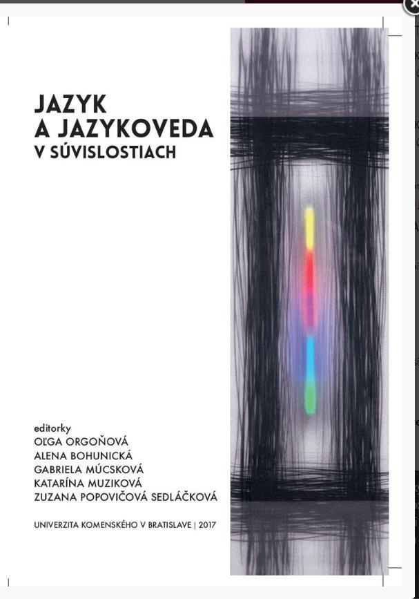 Jazyk a jazykoveda v súvislostiach