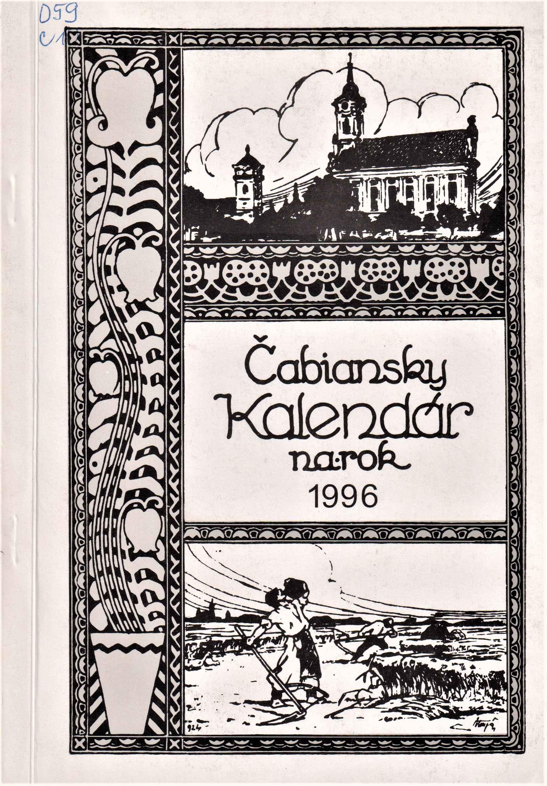 Čabiansky kalendár na rok 1997. Ročník tridsiaty piaty