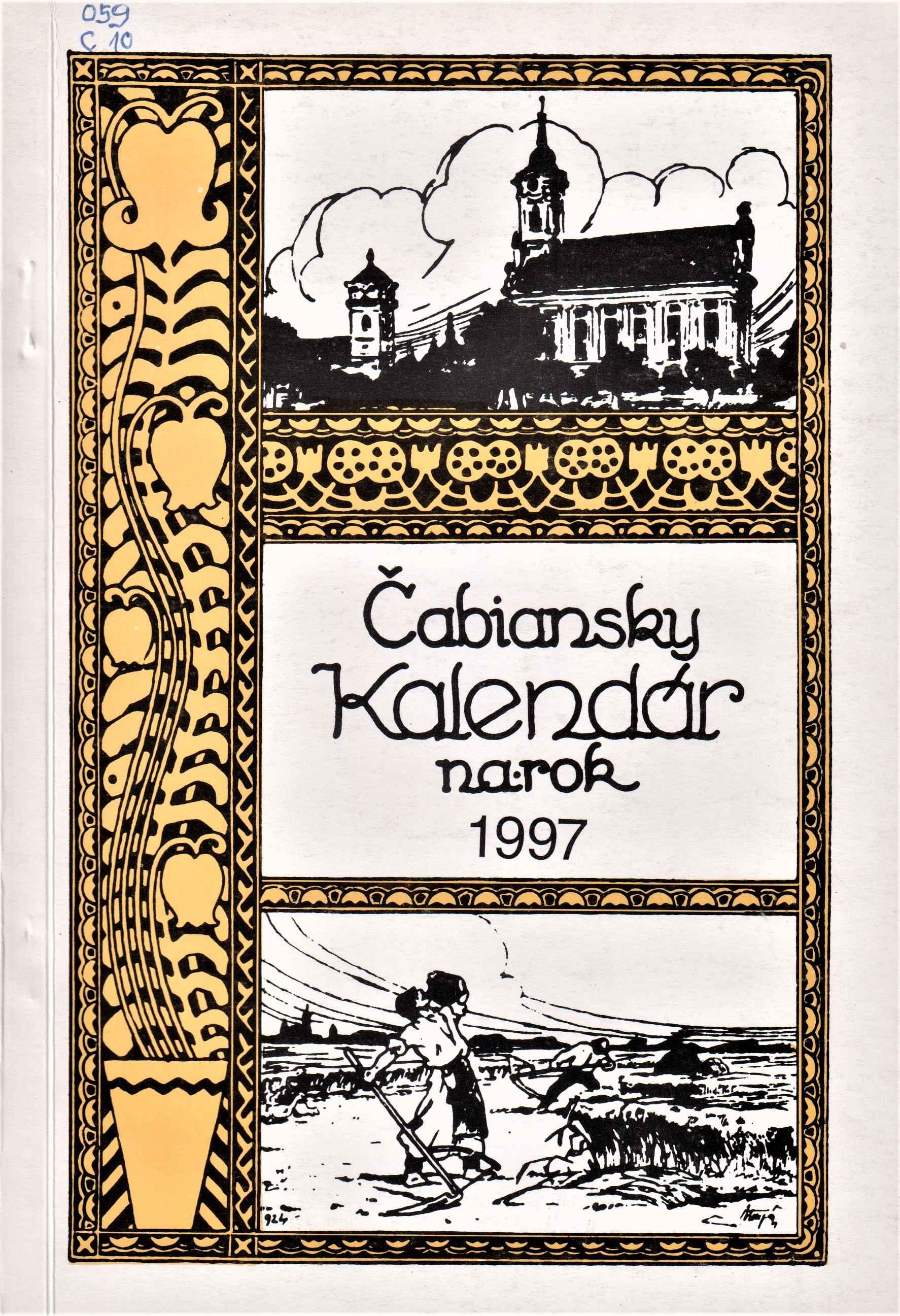 Čabiansky kalendár na rok 1998. Ročník tridsiaty šiesty