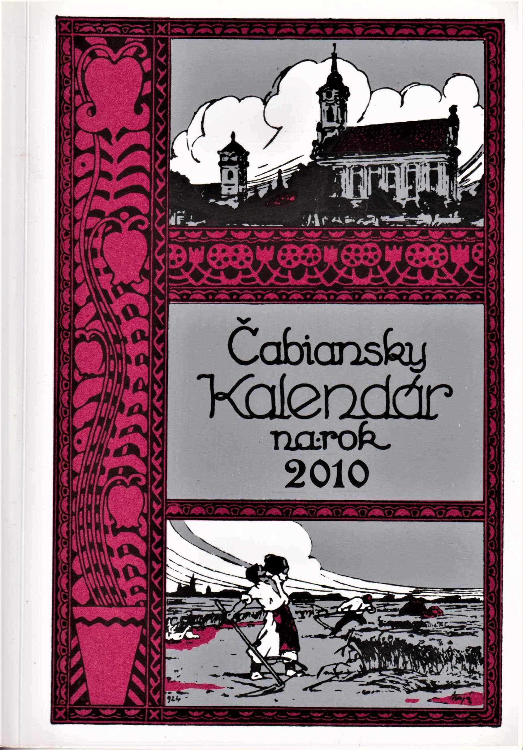 Čabiansky kalendár na rok 2010
