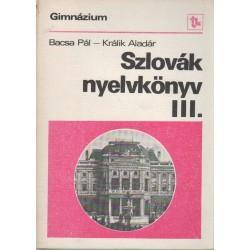 Szlovák nyelvkönyv III: