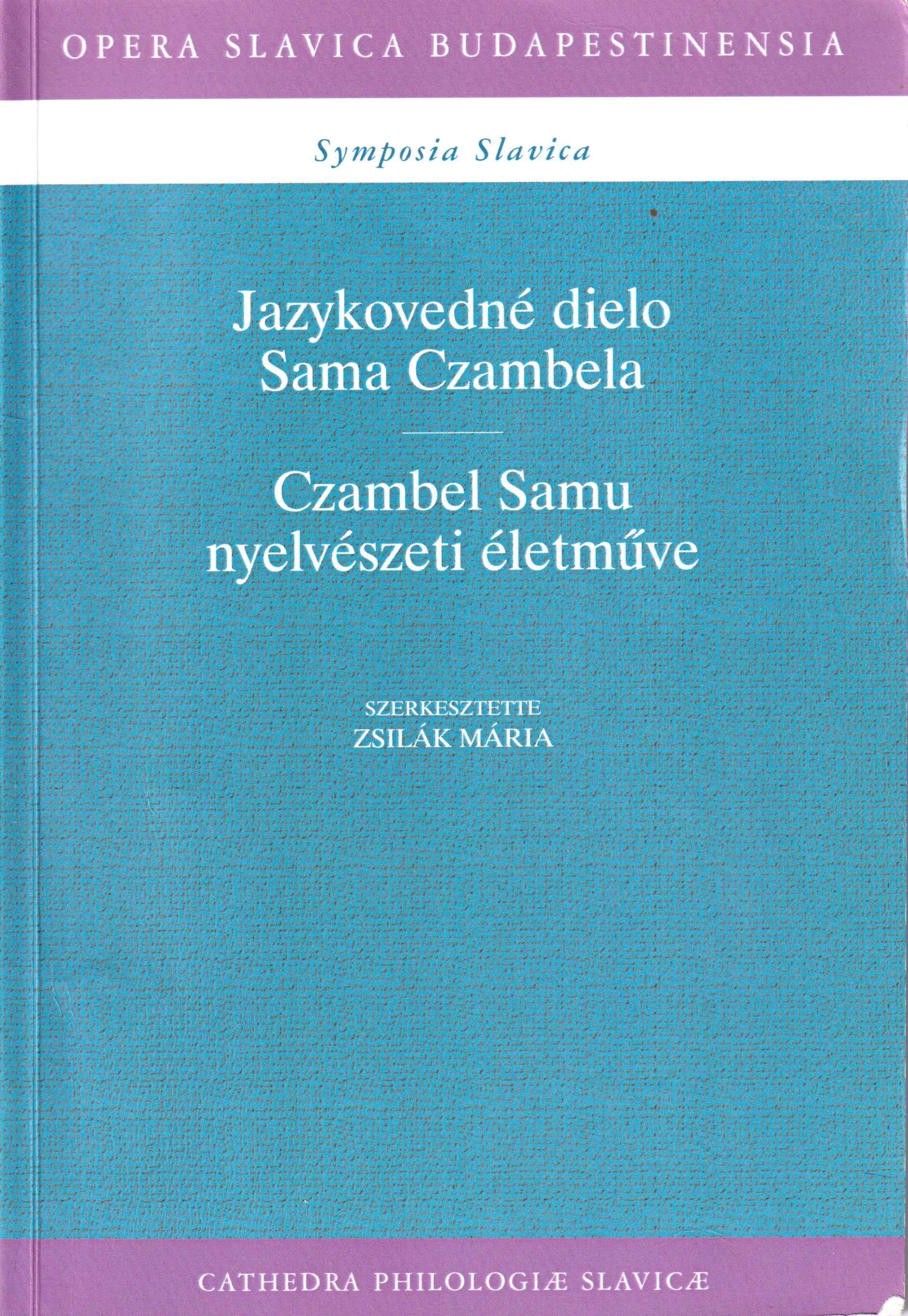 Jazykovedné dielo Sama Czambela 