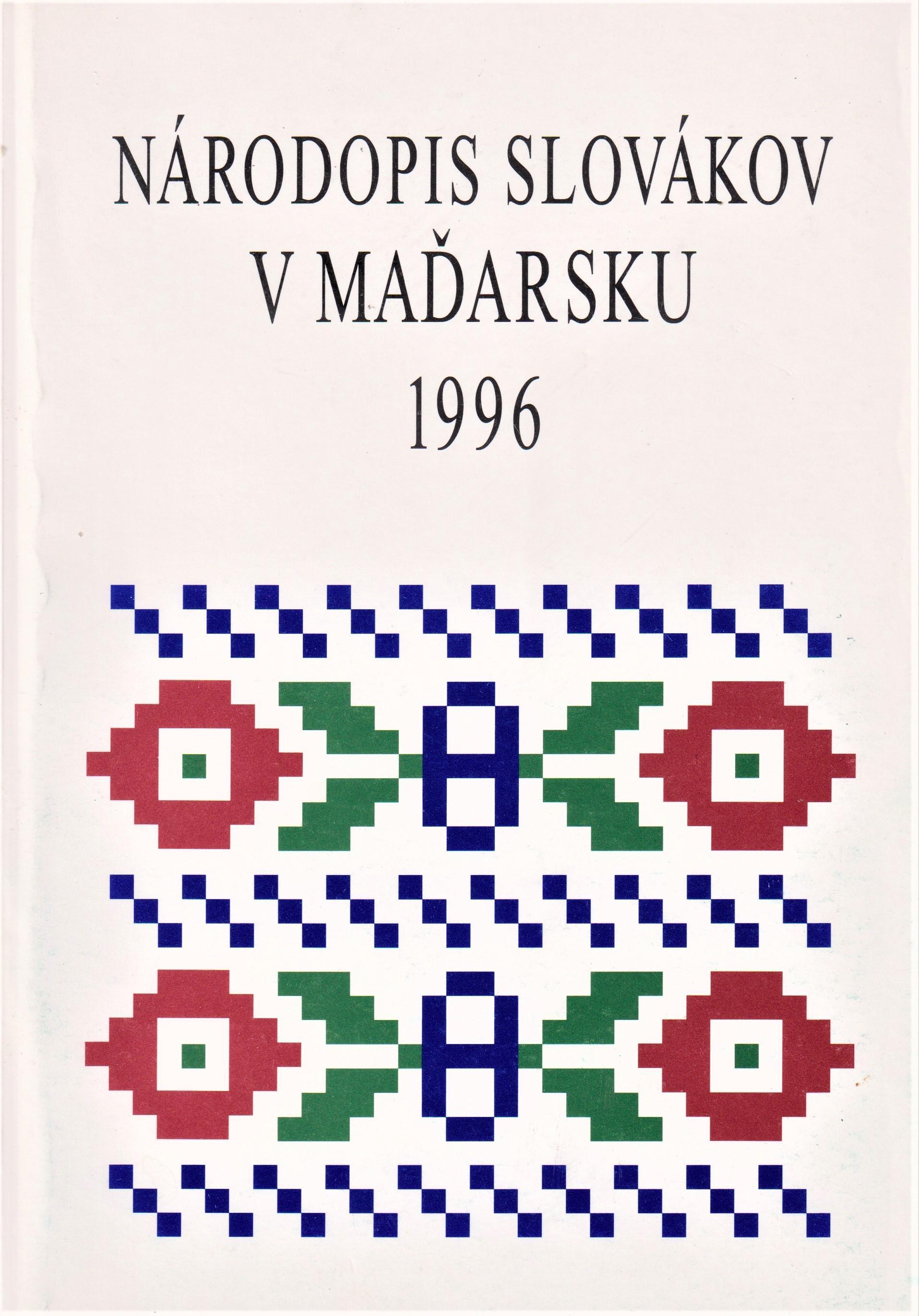 Národopis Slovákov v Maďarsku. (Štúdie) 12.