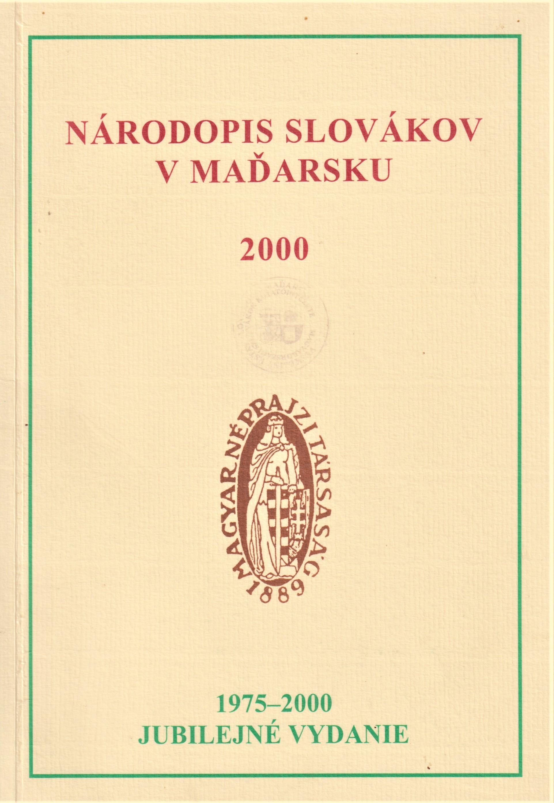 Národopis Slovákov v Maďarsku 16. 